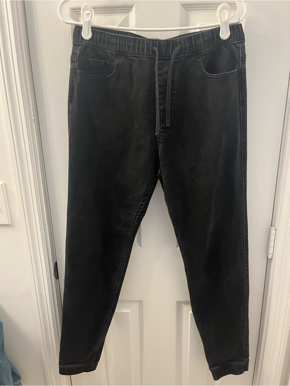 Hollister Skinny Denim Joggers Charcoal Black Mens Small